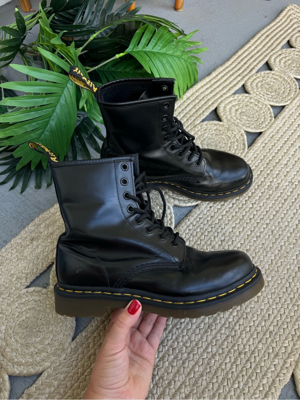Dr. Martens 1460 Smooth Leather Black Boots Size EU 38 / US 7